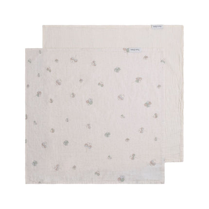 Hydrofiele doek Tender linen/clover - 65x65 - 2 - pack - Babywinkel - 8721052102581