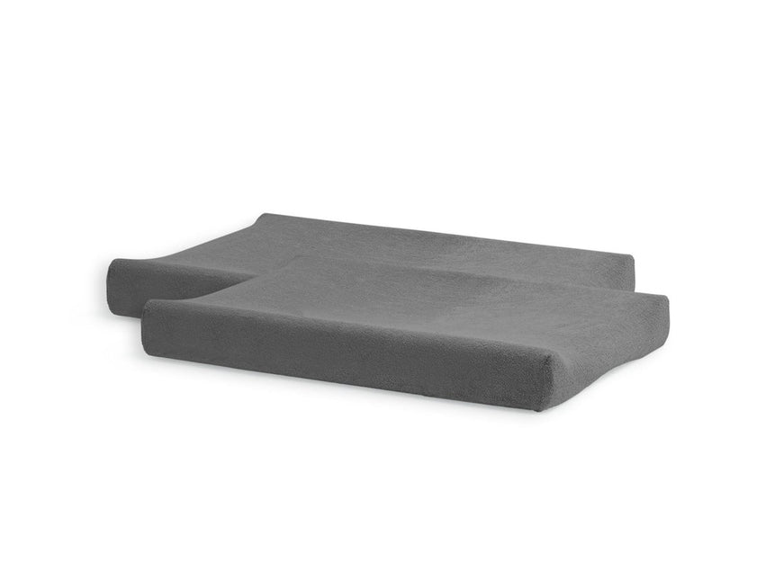 Jollein Aankleedkussenhoes Badstof Storm Grey 50x70m 2st koop je bij Babywinkel