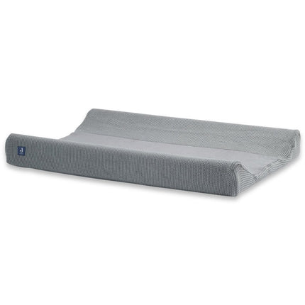 Jollein Aankleedkussenhoes Basic Knit Stone Grey 50x70cm - Jollein - Babywinkel - 8717329360426
