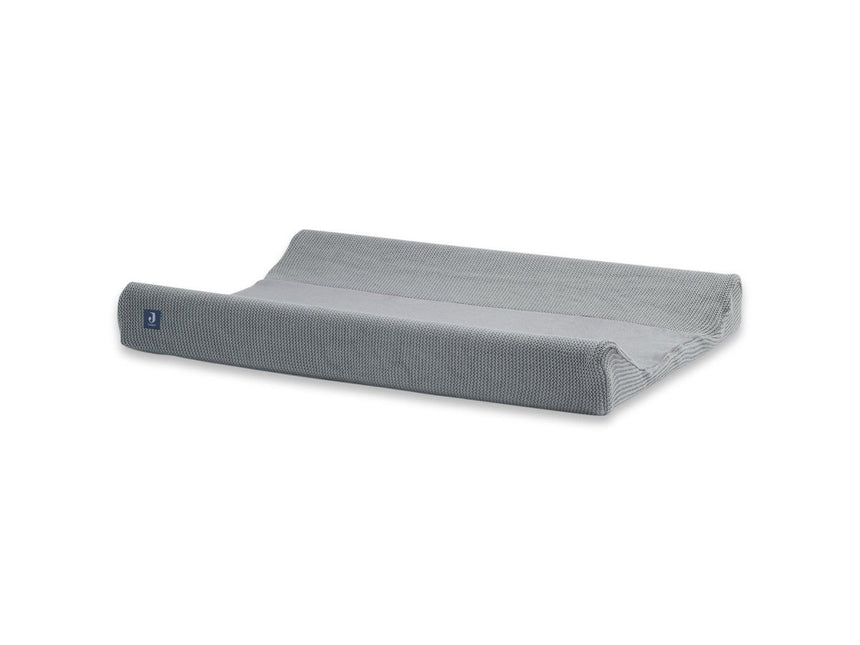 Jollein Aankleedkussenhoes Basic Knit Stone Grey 50x70cm - Jollein - Babywinkel - 8717329360426