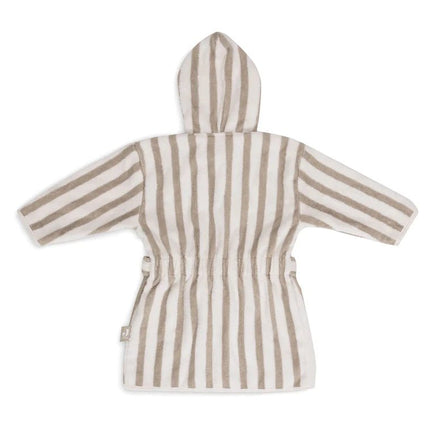 Jollein Badjas Gestreept Terry Olive Green - Jollein - Babywinkel - 8717329381001