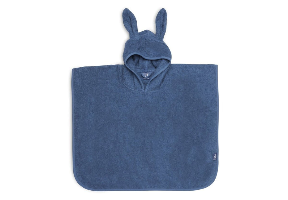 Jollein Badponcho Met Oren Jeans Blue - Jollein - Babywinkel - 8717329365421