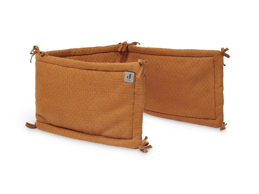 Jollein Bedomrander Bliss Knit Caramel 35x180cm - Jollein - Babywinkel - 8717329360945