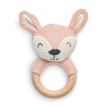 Jollein Bijtring Deer Pale Pink 7cm - Jollein - Babywinkel - 8717329354586