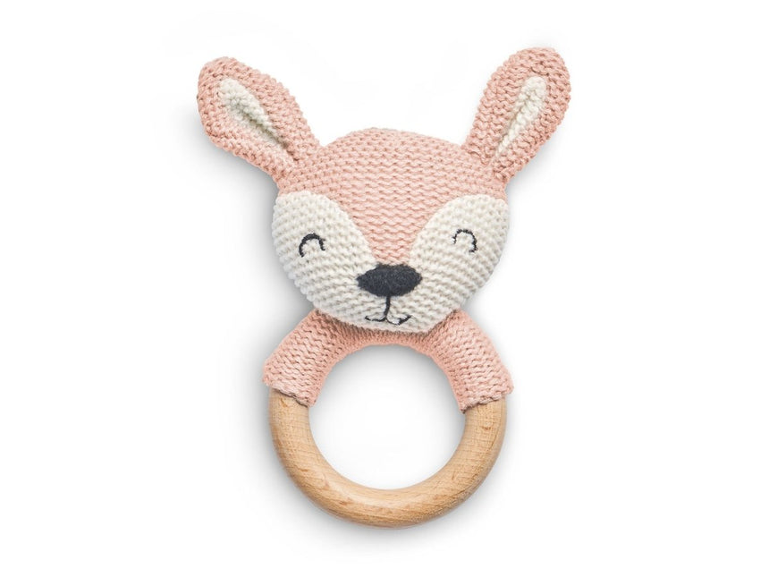 Jollein Bijtring Deer Pale Pink 7cm - Jollein - Babywinkel - 8717329354586