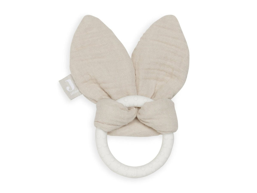 Jollein Bijtring Siliconen Bunny Ears Nougat - Jollein - Babywinkel - 8717329364530