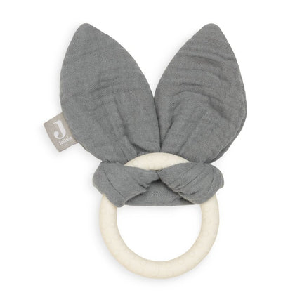 Jollein Bijtring Siliconen Bunny Ears Storm Grey - Jollein - Babywinkel - 8717329364547
