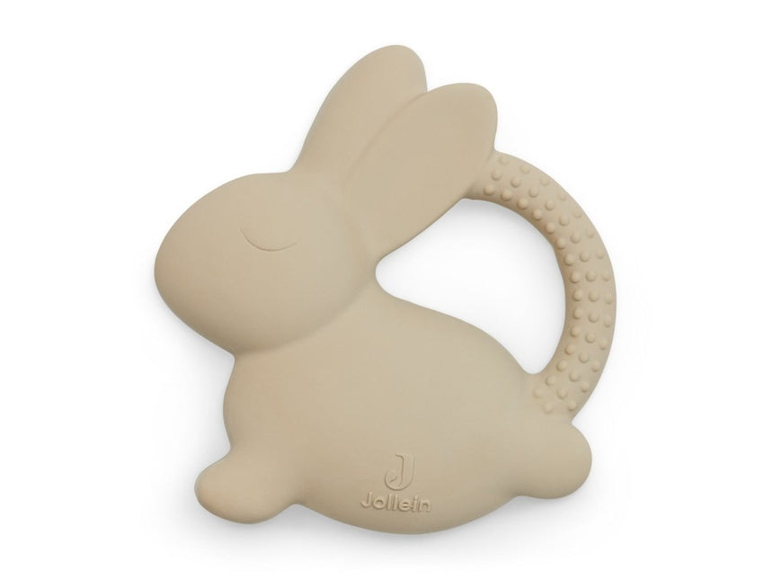 Jollein Bijtring Siliconen Bunny Nougat - Jollein - Babywinkel - 8717329364073