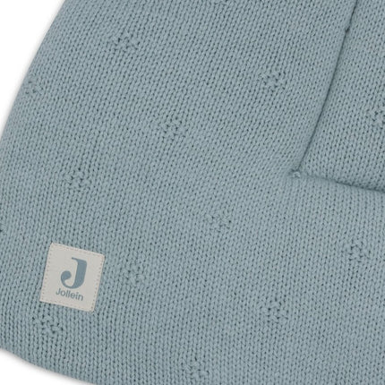 Jollein Boxkleed Cosy Knit Sea Green 75 X 95 Cm - Jollein - Babywinkel - 8717329386778