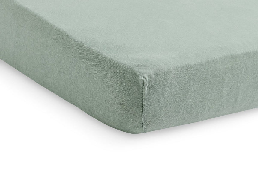 Jollein Hoeslaken Jersey Ash Green 60x120cm - Jollein - Babywinkel - 8717329359116