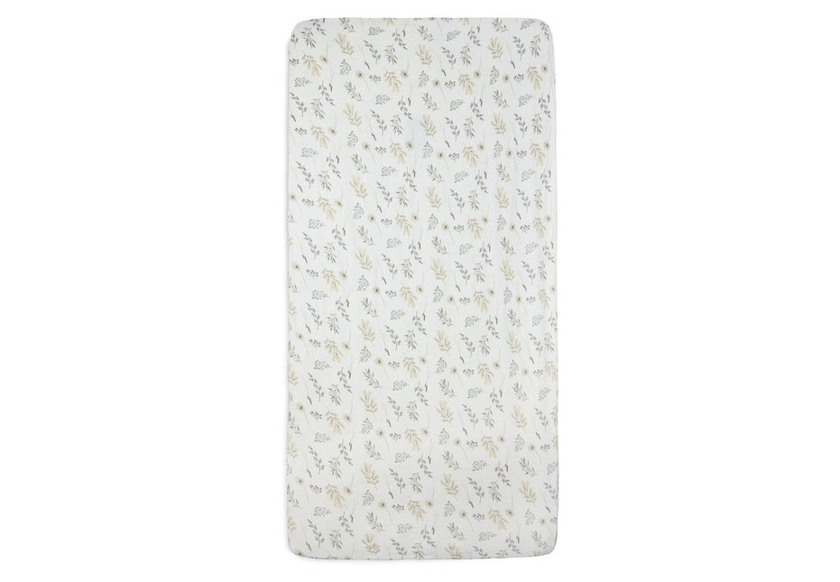 Jollein Hoeslaken Jersey Wild Flowers 60x120cm - Jollein - Babywinkel - 8717329365940
