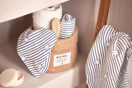 Jollein Hydrofiele Doek Miffy Stripe Navy 70cm 3St - Jollein - Babywinkel - 8717329381049