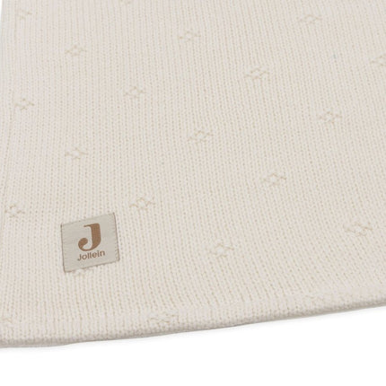 Jollein Ledikantdeken Cosy Knit Ivory/Velvet 100 X 150 Cm - Jollein - Babywinkel - 8717329386648