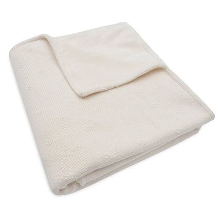 Jollein Ledikantdeken Cosy Knit Ivory/Velvet 100 X 150 Cm - Jollein - Babywinkel - 8717329386648