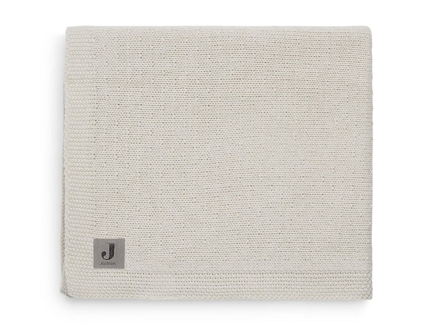Jollein Ledikantdeken Gebreid Nougat 100x150cm - Jollein - Babywinkel - 8717329358447