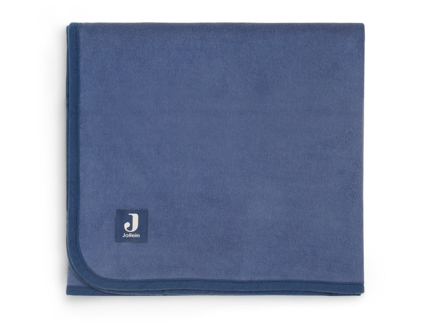 Jollein Ledikantdeken Jeans Blue 100x150cm - Jollein - Babywinkel - 8717329362833
