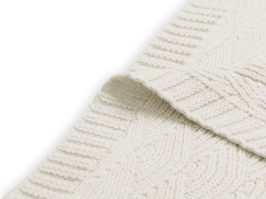 Jollein Ledikantdeken River Knit Cream White 100x150cm - Jollein - Babywinkel - 8717329352186