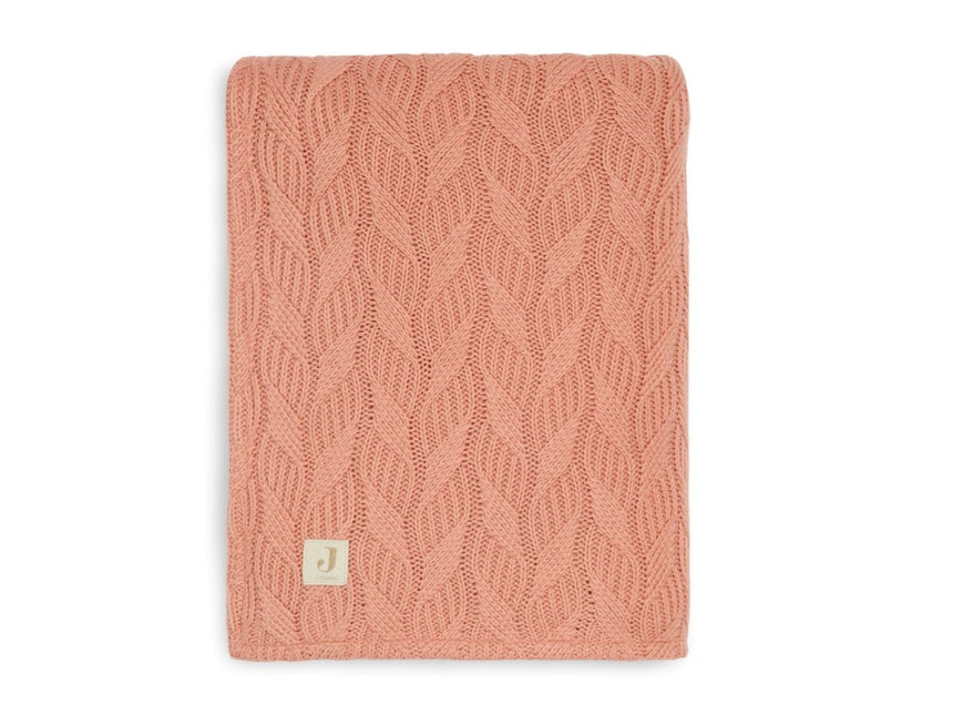 Jollein Ledikantdeken Spring Knit Rosewood 100x150cm - Jollein - Babywinkel - 8717329362932