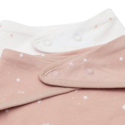 Jollein Slabbetje Bandana Twinkling Wild Rose 2St - Jollein - Babywinkel - 8717329384682