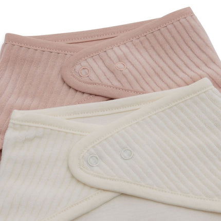 Jollein Slabbetje Bandana Velvet Wild Rose/Ivory 2St - Jollein - Babywinkel - 8717329384729