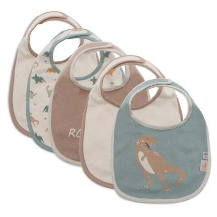 Jollein Slabbetje Jersey Waterproof Roarsome 5St - Jollein - Babywinkel - 8717329387522