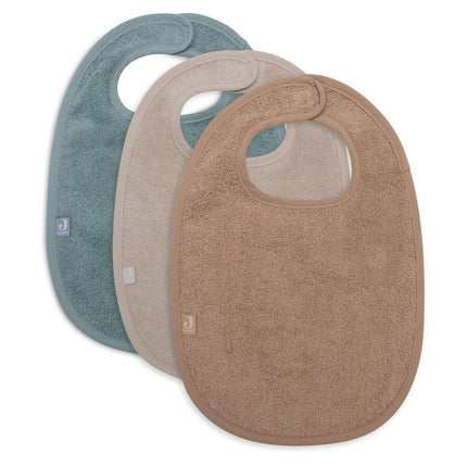 Jollein Slabbetje Sea Green/Nougat/Biscuit 3St - Jollein - Babywinkel - 8717329387409