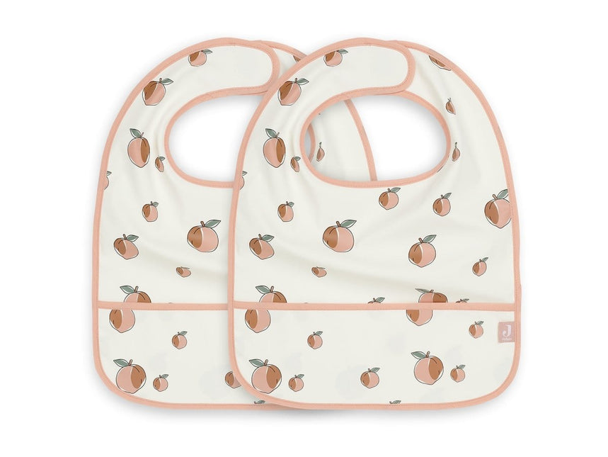 Jollein Slabbetje Waterdicht Peach 2st koop je bij Babywinkel