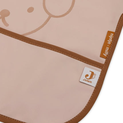 Jollein Slabbetje Waterproof Miffy Peekaboo Wilde Rose Met Mouwen - Jollein - Babywinkel - 8717329387027