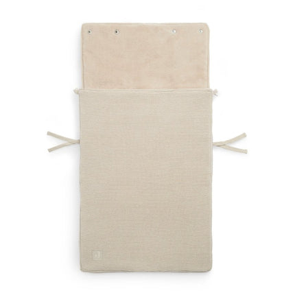 Jollein Voetenzak Autostoel Groep 0+ 3/5 Punts Basic Knit Nougat - Jollein - Babywinkel - 8717329361720