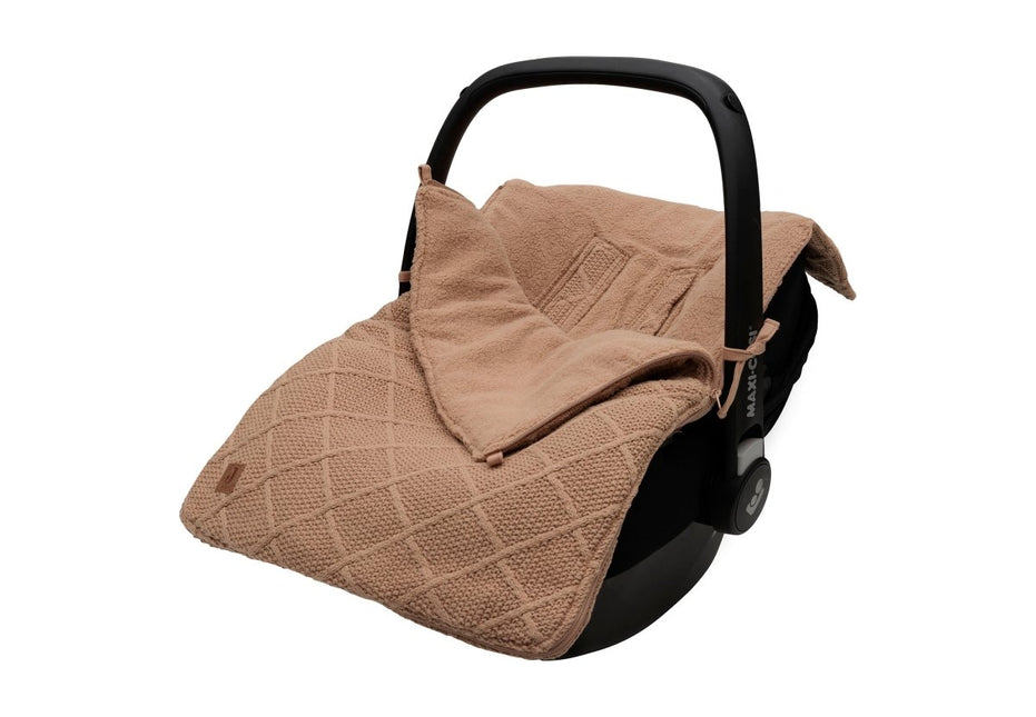 Jollein Voetenzak Check Knit Biscuit 0+ 3/5 Punts koop je bij Babywinkel