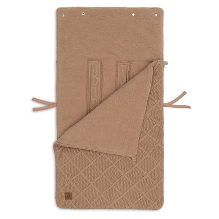 Jollein Voetenzak Check Knit Biscuit 0+ 3/5 Punts - Jollein - Babywinkel - 8717329386877