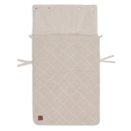Jollein Voetenzak Check Knit Oatmeal 0+ 3/5 Punts - Jollein - Babywinkel - 8717329386860