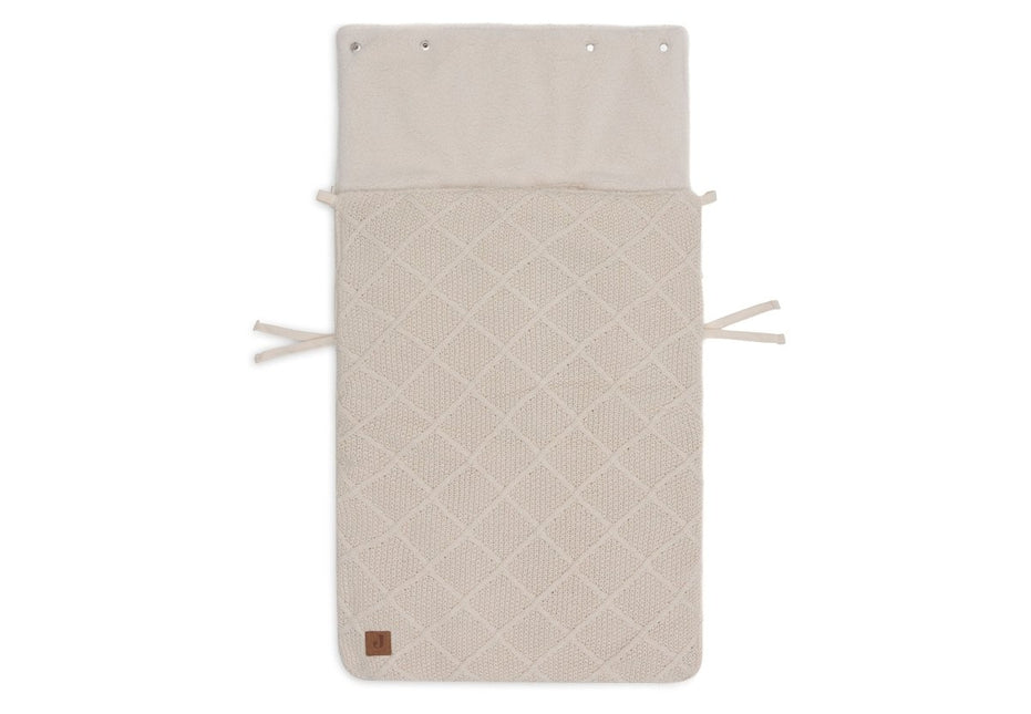 Jollein Voetenzak Check Knit Oatmeal 0+ 3/5 Punts koop je bij Babywinkel