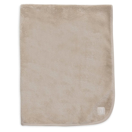 Jollein Wiegdeken Basic Jersey/Sherpa - Warm Sand 75X100Cm - Babywinkel - 8717329400115