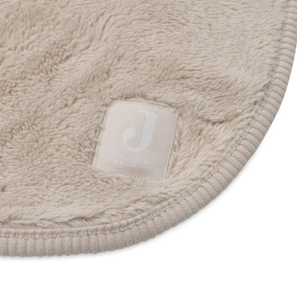 Jollein Wiegdeken Basic Jersey/Sherpa - Warm Sand 75X100Cm - Babywinkel - 8717329400115