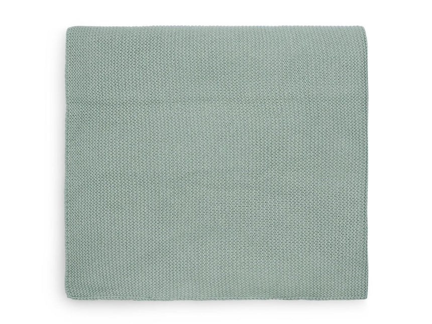 Jollein Wiegdeken Basic Knit Forest Green 75x100cm koop je bij Babywinkel