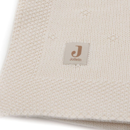Jollein Wiegdeken Cosy Knit Ivory 75 X 100 Cm - Jollein - Babywinkel - 8717329386556