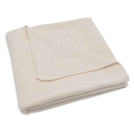 Jollein Wiegdeken Cosy Knit Ivory 75 X 100 Cm - Jollein - Babywinkel - 8717329386556