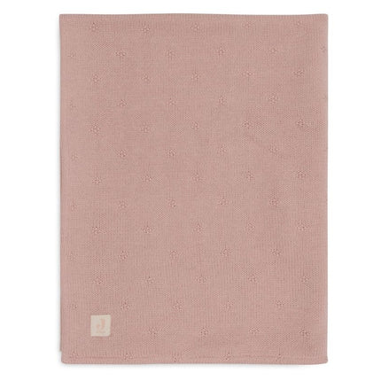 Jollein Wiegdeken Cosy Knit Wild Rose/Velvet 75 X 100 Cm koop je bij Babywinkel