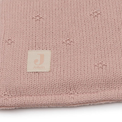 Jollein Wiegdeken Cosy Knit Wild Rose/Velvet 75 X 100 Cm koop je bij Babywinkel