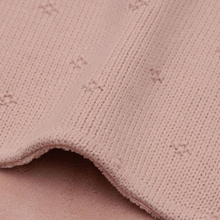 Jollein Wiegdeken Cosy Knit Wild Rose/Velvet 75 X 100 Cm koop je bij Babywinkel