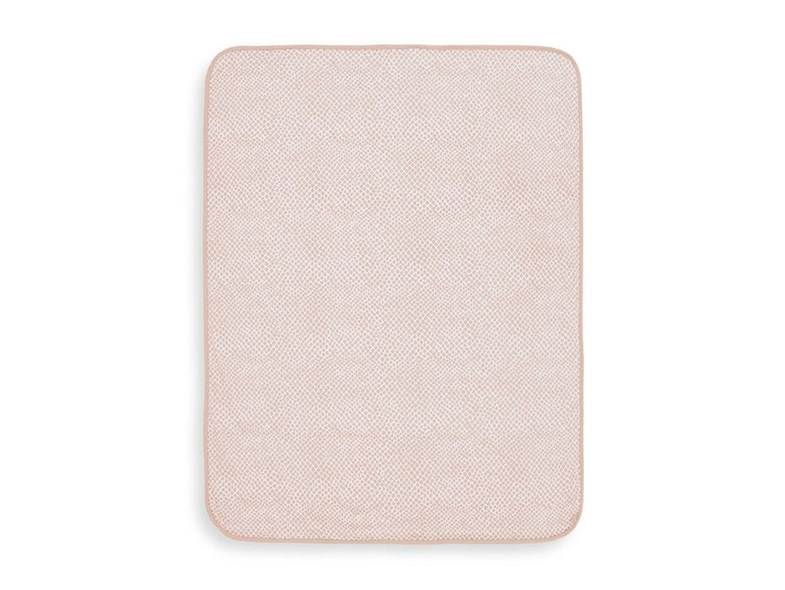 Jollein Wiegdeken Jersey Snake Pale Pink 75x100cm - Jollein - Babywinkel - 8717329358102