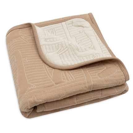 Jollein Wiegdeken Jungle Jambo Biscuit/Oatmeal 75 X 100 Cm - Jollein - Babywinkel - 8717329387782