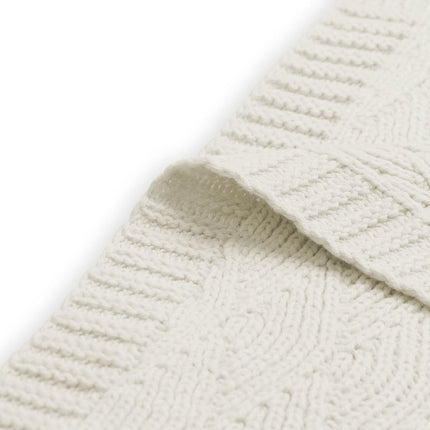 Jollein Wiegdeken River Knit Cream White 75x100cm - Jollein - Babywinkel - 8717329352155