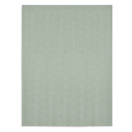 Jollein Wiegdeken Shell Knit Sea Foam 75x100cm - Jollein - Babywinkel - 8717329373648