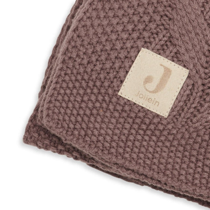 Jollein Wiegdeken Spring Knit Chestnut 75x100cm - Jollein - Babywinkel - 8717329362871