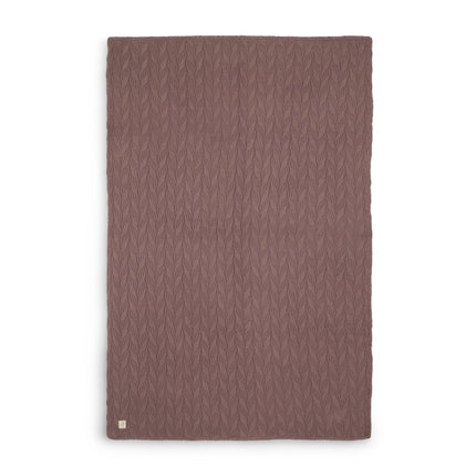Jollein Wiegdeken Spring Knit Fleece Chestnut 75x100cm - Jollein - Babywinkel - 8717329362956