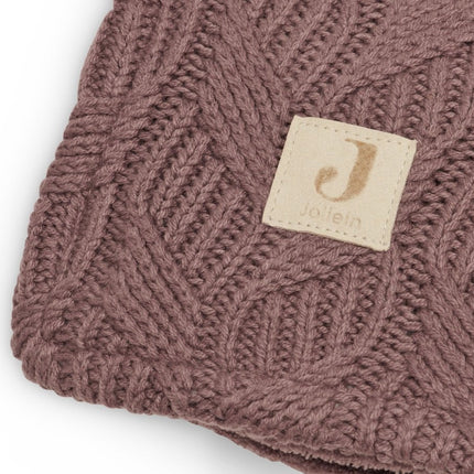 Jollein Wiegdeken Spring Knit Fleece Chestnut 75x100cm - Jollein - Babywinkel - 8717329362956