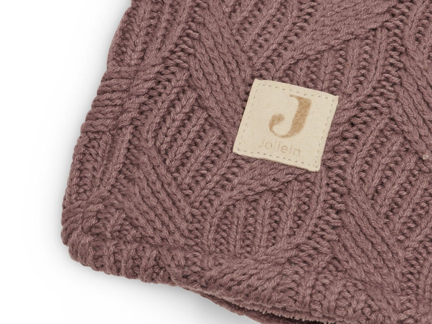 Jollein Wiegdeken Spring Knit Fleece Chestnut 75x100cm - Jollein - Babywinkel - 8717329362956