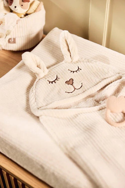 Jollein Wikkeldeken Baby Bunny Cloudy Rib/ Oatmeal koop je bij Babywinkel